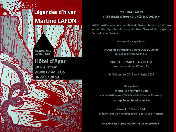 Légendes d'hiver à l'Hôtel d'Agar (2016-17)